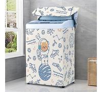Odot Washing Machine Cover Top Load Waterproof Dustproof Washer Machine Dryer Protector Sunscreen Washer Dryer Cover for Most Top Load Washer Dryer (universe space,M)
