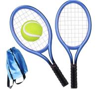 Odoukey 1/12 Scale Dollhouse Mini Tennis Racket Set with Ball and Storage Bag, Realistic Miniature Tennis Prop for Dollhouse Scene Crafts Decor, Accessories