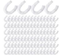 Odoukey 100Pcs Cage Liners, Clear Plastic Disposable Rabbit Cage Liner Guinea Pig Leak Proof Toilet Film for Bunnies Ferrets Chinchillas Birds Small Animal