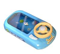 Odoukey 2023 Kids Steering Wheel Toy with Music Sound Roleplay Pretend Interactive Learning Baby Toys for Toddlers Age 3+ Style 2