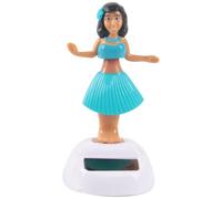 Odoukey 3.9 Inch Hula Dancer Dashboard Bobble, Girl Dashboard Doll Solar Heat/Fade-Resistant Hawaiian Bobbleheads for Car Office Home