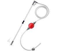 Odoukey 7.2ft Manual Fish Tank Gravel Vacuum Cleaner, Adjustable Air Bag Valve Hot Tub Pool Sand Debris Cleaner