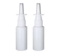 Odoukey Nasal Spray Bottles 30ml Empty Plastic Refillable Mist Nose Sprayer Bottle Container 2PCS