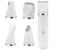 Odoukey Pet Grooming Kit,Dog Grooming Clippers, 4-in-1 Cordless Pet Grooming Kit, Low Noise Dog Hair Trimmer, 1.3x5.9 Rechargeable Dog Paw Trimmer for Small Large Dogs Cats White