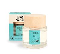 Odour Neutralising Diffuser for Cats - Pet Odour Eliminator with AromaGuard™ | Fresh Lavender & Neroli | No-Spill 80ml by 360 Paws Curious Cat