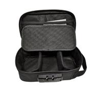 Odour Proof Case - Medium Polyester 21 x 10.5 x 8 cm Multifunctional | Travel Organizer with Document Lock, Storage Pouch, Cash Jewelry, Passport Holder | Office, Holiday, Daily