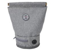 Odour-proof waste bag holder for dogs, soft waste bag bag with carabiner, reusable bin bag dispenser, bag with cross opening design, perfect for on the go and dog walking