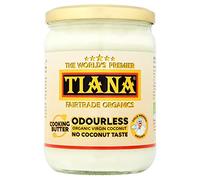 Odourless Coconut Cooking Butter 500ml - Organic Virgin, Cold-Pressed & Unrefined Coconut Oil - Neutral Taste, Heat-Stable Vegan Butter Alternative for Frying, Baking & Roasting - TIANA