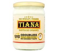 Odourless Coconut Cooking Butter 500ml (Pack of 2) - Organic Virgin, Cold-Pressed & Unrefined Coconut Oil - Neutral Taste, Heat-Stable Vegan Butter Alternative for Frying, Baking & Roasting - TIANA