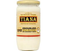 Odourless Coconut Cooking Butter 750ml - Organic Virgin, Cold-Pressed & Unrefined Coconut Oil - Neutral Taste, Heat-Stable Vegan Butter Alternative for Frying, Baking & Roasting - TIANA