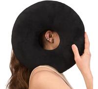 ODOXIA Ear Piercing Pillow for Side Sleepers | Donut Pillow for Ear Piercing | Cushion with Hole for CNH Relief | Adjustable Filling for Comfort | Ring Doughnut Cushion | CNH Solution