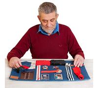 ODOXIA Fidget Blanket for Dementia | Calming & Comforting Dementia Activities for Seniors | Dementia Products for Elderly | Dementia Blanket | Helps Alzheimer’s, Dementia, Asperger’s, Anxiety