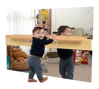 ODOXIA Montessori Mirror with Bar for Toddlers | Montessori Pull-Up Bar for Standing & Walking | Mirror Baby Wall with Pull-Up Bar | Wooden Balance Bar for Motor Development | Perfect for Playrooms