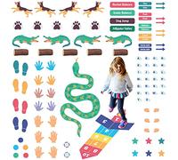 Odoxia Sensory Path Decals For Floor & Wall | 126 Educational And Interactive Stickers Kids Walk Stimulation Classroom Hallway