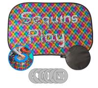ODOXIA Sensory Wall | Sequin Flip Fabric for Kids | Sequin Fabric Sensory Wall Panel | Reversible Sequins | ADHD and Autism Toy