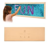 ODOXIA Sequin Sensory Wall Frame | Sensory Wall Sequin Flip Fabric for Kids | Daycare and School And Room Board