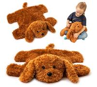 ODOXIA Weighted Lap Pad for Kids | Calming & Comforting | Weighted Animal Buddy | Dog Friend | Sensory Animal | Lap Blanket for Sensory Disorder | Carrying Bag Included | 5 Lbs