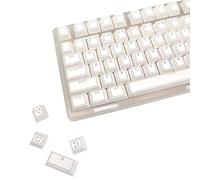 Odpaltoy 142-Key Mechanical Keyboard Keycaps - PBT+PC Double-Shot OEM Profile, Shine-Through Legends & Borders, RGB Backlit PC Accessories Compatible with Cherry MX/Gateron/Kailh