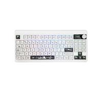 Odpaltoy YK830pro 87 Keys Cute Cat Mechanical Gaming Keyboard with OLED Display Screen for Win/Mac,Hot Swap Mechanical Keyboard with RGB Backlight for BT5.0/2.4G/Wired,3000mAh, Red Switches