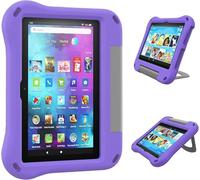 ODQQDO 8 Inch Case for Kids Tablet(12/10th Generation, 2022/2020 Release) Multi-angle Adjustment Case Thicken Shockproof,Incompatible with 8 Inch iPad Samsung HTC LG Tablet,Purple