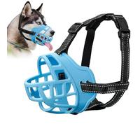 ODRIEW Dog Muzzle for Large Dogs (Luminous Blue, 4)