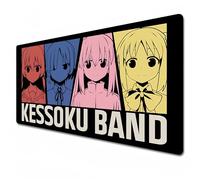 Odrys BOCCHI THE ROCK! mouse pad|Anime mouse pad large|Gaming mouse pad rgb|XXL mouse pad 900x400|Office desk mat|Waterproof - Anti slip|Gotoh Hitori (35.4 x 15.7 x 0.1 in)