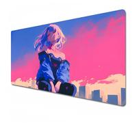 Odrys Cyberpunk Edgerunners XL Purple Gaming Mouse Pad - 800x300, Stitched Edge for Home, Work, Study