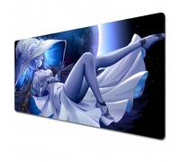 Odrys Elden Ring Mouse Pad|Blue Gaming XXL 900x400|Office Desk Mat Large|Waterproof - Anti Slip|Ranni (35.4 x 15.7 x 0.1 in)