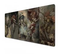 Odrys Elden Ring mouse pad,XL brown gaming anime mouse pad 800x300 stitched edge mouse pad for home,work,study.(Ranni-Malenia) (A05, XL)