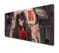 Odrys Fate/stay night mouse pad|Anime mouse pad rgb|XL mouse pad 800x300|Office desk mat large|Stitched edge mouse pad|Waterproof - Non-slip|Tohsaka Rin (XL)