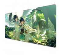 Odrys Genshin Impact XXL Gaming Mouse Pad, 900x400, Waterproof - Anti Slip, Venti, Barbatos (31.5 x 11.8 x 0.1 in)