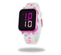 ODS - Barbie, WR 3 ATM LED Digital Watch, Water Resistant, 12-24 Hour Format, Stainless Steel Bottom, Children's Toy, Recommended Age +3, Strap