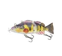 ods lure Robotic Swimming Lure 10cm Electric Lures USB Rechargeable LED Light 4 Segment Jointed Swimbait Fishing Tackle (color 1)