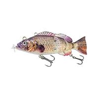 ods lure Robotic Swimming Lure 10cm Electric Lures USB Rechargeable LED Light 4 Segment Jointed Swimbait Fishing Tackle (color 4)