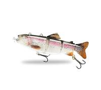 ods lure Robotic Swimming Lure USB Rechargeable LED Light 4-Segement Multi Jointed Swimbait Inteli Self-Propelling Electric Fishing Lure (734)
