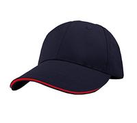 ODS:UK® 100% New Baseball Cotton Cap Sandwich Peak Classic Unisex Mens Ladies Hat Adjustable (Navy Blue)