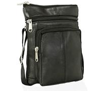 ODS:UK Real Leather Small Man Bag Mens Shoulder Bag Cross Body Messenger Bag Travel Holiday Document Organizer