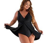 odsea odsea kingdom Swimsuit for Plus Size Woman S-7XL (UK, Alpha, XL, Plus, Regular, Standard, Black)