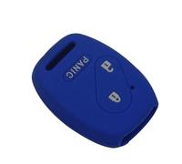 ODSMBK Car Key Cover 2/3 Buttons Remote Car-Styling Silicone Key Cover Case For HONDA FIT INSIGHT Civic Accord CR-V Ridgeline-light blue