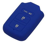 ODSMBK Car Key Cover 3 Buttons Silicone Car Key Fob Cover For HONDA Vezel City Civic Jazz BRV BR-V HRV Keyless Entry Case Protect Holder-darkblue