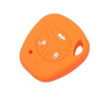 ODSMBK Car Key Cover 3B Silicone Rubber Car Remote Key Fob Cover Case Protector For LADA Priora Sedan Sport Kalina Granta Vesta X-Ray-Orange