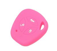 ODSMBK Car Key Cover 3B Silicone Rubber Car Remote Key Fob Cover Case Protector For LADA Priora Sedan Sport Kalina Granta Vesta X-Ray-rosered