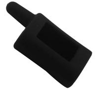 ODSMBK Car Key Cover 4 Buttons Remote for Scher-Khan Magicar A/B Silicone Key Case Two Way Car Alarm 2-way Car Alarm Controller Keychain-black