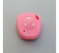 ODSMBK Car Key Cover Car-Styling Silicone Car Key Cover For LADA Priora Sedan sport Kalina Granta Vesta X-Ray Remote Key FOB Case 3Buttons-Light pink