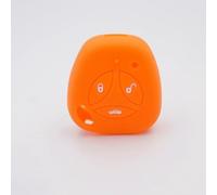 ODSMBK Car Key Cover Car-Styling Silicone Car Key Cover For LADA Priora Sedan sport Kalina Granta Vesta X-Ray Remote Key FOB Case 3Buttons-Orange