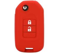 ODSMBK Car Key Cover Case Remote Car Key silicone For HONDA FIT XRV VEZEL CITY JAZZ CIVIC HRV 2/3 Buttons Folding Key Case Fob Upgrad-red