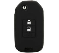 ODSMBK Car Key Cover Case Remote Car Key silicone For HONDA FIT XRV VEZEL CITY JAZZ CIVIC HRV 2/3 Buttons Folding Key Case Fob Upgrad-black