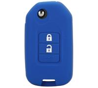 ODSMBK Car Key Cover Case Remote Car Key silicone For HONDA FIT XRV VEZEL CITY JAZZ CIVIC HRV 2/3 Buttons Folding Key Case Fob Upgrad-dark blue
