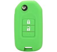 ODSMBK Car Key Cover Case Remote Car Key silicone For HONDA FIT XRV VEZEL CITY JAZZ CIVIC HRV 2/3 Buttons Folding Key Case Fob Upgrad-green