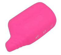 ODSMBK Car Key Cover Panther Keychain Silicone Case Cover For Original Starline B9/B91/B6/B61/A91/A61/V7 LCD 2 Way Car Remote Alarm System-rose red